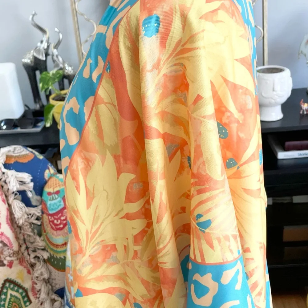 Sassy Jones Blue and Orange Swim Cover-Up - Picture 6 of 6